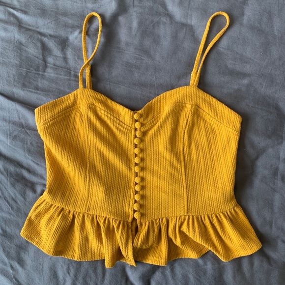 Peplum Sweetheart Neck Tank Top - Picture 2 of 4